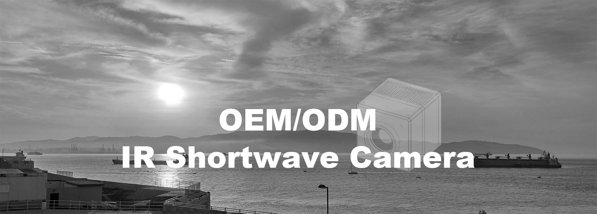 0.9μm ~ 1.7μm IR shortwave camera พร้อมเครื่องตรวจจับ Ingaas